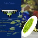 product_image_name-SUMMER WIND-Portable Ceiling Fan with Light & Remote Control - 30W- White & Green-4