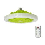 product_image_name-SUMMER WIND-Portable Ceiling Fan with Light & Remote Control - 30W- White & Green-5
