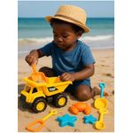 Plastic Beach Toy Truck with Sand Tools Set For Children