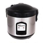 Delron 1.8Litres - 700W - Stainless Steel Rice Cooker - Black/Silver