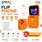 Flip Phone  Dual SIM Camera FM Radio MP3/MP4 Player  Compact Mobile Phone – Orange