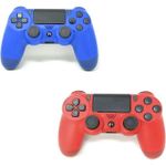 product_image_name-Generic-2Pcs P S 4 Wireless Game Controller - Blue & Red-3