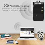 Generic Wireless-N WiFi Repeater, 300Mbps - Wifi Range Extender - Black - image 2