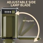 Generic Rechargeable Solar Camping Lantern, USB Charging Flashlight, Portable Hanging Tent Light, Six Lighting Modes, Foldable Four-Leaf Clover LED Spotlight - image 5