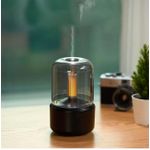 product_image_name-Generic-Candle Light Diffuser, Portable Candle Light Humidifier with Automatic Shut Off for Office Living Room (Black)-2