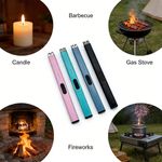 product_image_name-Generic-Electric Rechargeable Plasma Arc Lighters- Windproof Flameless USB Charging Double Safety Switch-3