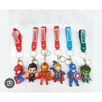 AD 10pcs Cartoon Pro Characters Key Chains for Keys - Multicolour - image 2