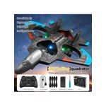 product_image_name-White Label-4DRC 4D-V32 ABS+EPPi 2.4G RC Airplane Glider Quadcopter Stunt Drone with LED Light, Single Battery (No Camera) (L25 x W18 x H5.5)cm / (L9.8 x W7.1 x H2.2)inch-2