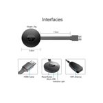 Generic 4K HDMI WiFi Display Dongle for Wireless Streaming & Screen Mirroring - Black - image 2