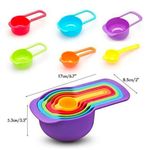 Generic 6-Piece Colorful Nesting Measuring Cup and Spoon Set - image 3