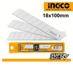 Ingco HKNSB112 10 Pcs 18mm knife blades set - Yellow