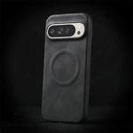 Google Pixel 10 leather magnetic shockproof case  - black