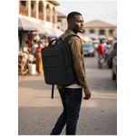 Generic 15.6" Laptop Travel Backpack With Water Bottle Holders - Black - image 2