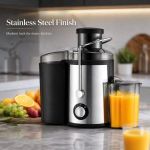 Generic Durable Electric Juice Extractor 1L Capacity 300W- Black/Silver - image 2
