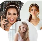 product_image_name-Generic-Elegant Faux Pearl Headband – Slim Beaded Hair Hoop for Women & Girls (white)-4