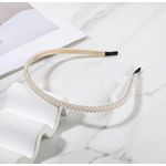 product_image_name-Generic-Elegant Faux Pearl Headband – Slim Beaded Hair Hoop for Women & Girls (white)-5