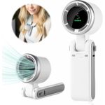 product_image_name-Generic-High-Speed Turbofan N607 Digital Display Mini Neck Fan USB-Charging Handheld Foldable Mini Fan-1