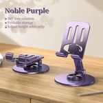product_image_name-Generic-All-metal Desktop Phone Tablet Stand Folding And Rotating - Purple-5