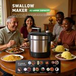 Generic Multipurpose Swallow Maker/Fufu Maker/Banku Maker-Silver/Black - image 2