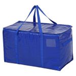 product_image_name-Generic-Extra Large Packing Bag With Zipper Handle Reusable Plastic Moving Tote Heavy Storage Tote Clothes Storage Container-1