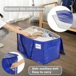 product_image_name-Generic-Extra Large Packing Bag With Zipper Handle Reusable Plastic Moving Tote Heavy Storage Tote Clothes Storage Container-4