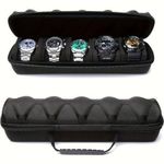 Fashion 5-Compartment Watch Storage Box, Travel Watch Organizer - image 6