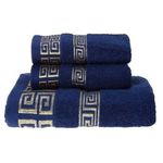 product_image_name-Generic-Set of 3 Quick Dry Bath Towels, 100% Cotton 1 Bath Towel, 2 Hand Towels-1