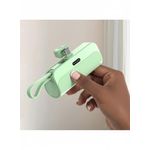 product_image_name-White Label-3300mAh Mini Portable Charger Power Bank Phone Battery Pack - Green-2