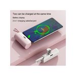 product_image_name-White Label-3300mAh Mini Portable Charger Power Bank Phone Battery Pack - Green-3