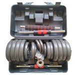 product_image_name-Generic-30KG -  Adjustable Gym Dumbbell Set with Connecting Rod - Cast Iron-2
