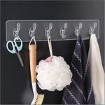 White Label Self-Adhesive 6 Holders - Transparent - Transparent