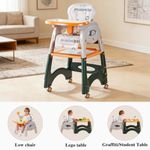Generic 6-in-1 Convertible Baby High Chair & Multi-Activity Table Set - Multi - image 2