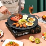 product_image_name-Generic-30cm Round Nonstick Grill Pan - Black -1
