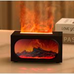 Generic 3D Flame Fireplace Effect Aroma Diffuser & Humidifier – Ultrasonic Essential Aroma Diffuser with LED Light with FREE 1 Essence Aroma - image 3
