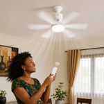 CAPro 52cm E27 LED Ceiling Fan Light, Screw-in with Remote Control, 3 Color Modes - image 6