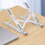 Generic Adjustable ABS Laptop Stand - Portable, Foldable, And Coog Desktop Support Suitable for All