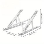 Generic Adjustable ABS Laptop Stand - Portable, Foldable, And Coog Desktop Support Suitable for All - image 2
