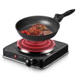 Single Travel High Heat Hot Plate - Black