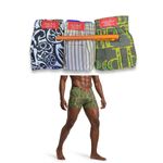 product_image_name-Generic-3 in 1 Pack Men Quality Boxers- Multicolour -2