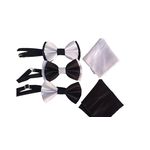 ABO Bow tie set- black and white