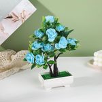product_image_name-Generic-2 POTS of Artificial Rose Potted Money Trees Home Decorations-2
