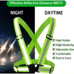 A Design Reflective Pros Sport Vest for Outdoor Sporting - Green - image 2