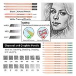 Generic 39-piece sketching pencil set, professional drawing and art supplies - image 2