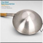 product_image_name-Generic-30cm Premium Heavyweight Stainless Steel Nonstick Wok Pan with Wooden Handle and FREE wooden spatulas/Heavyweight Large Deep Frying Pan-6