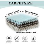 product_image_name-Generic-12 soft climbing area rugs, patchwork square rugs with borders - 4 black + 4 fluorescent green + 4 white-7