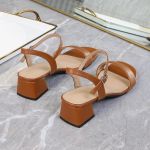 Fashion Ladies Block Heel-Brown - image 2