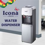 product_image_name-Icona London-ILWD-400RLB Water Dispenser With Refrigerator - Titanium Silver + 12 Months Warranty-1