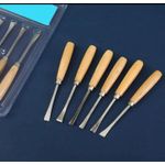 product_image_name-A B Gee-6pcs Professional Wood Sculpting Chisels Knives - Cream-1