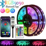 product_image_name-Generic-15M LED Strip Light Phantom Color USB Light Strip RGB Flash Color Change 5V APP Remote Control For Party Bluetooth Flowing Running Light Desktop Ambient Light - Multicolor-1