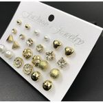 product_image_name-Fashion-12 Pairs Women's High Jewelry Set Stud Earrings Fashion Diamond Pearls-1